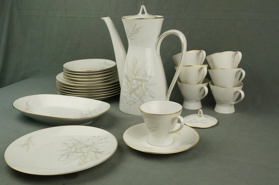 ROSENTHAL FORM 2000 Gräser schönes altes Kaffeeservice 7P 23tlg - Bild 3 von 4