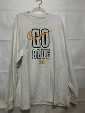 Michigan Wolverines Go Blue Performance Nike T-Shirt Men's 2XL White Football