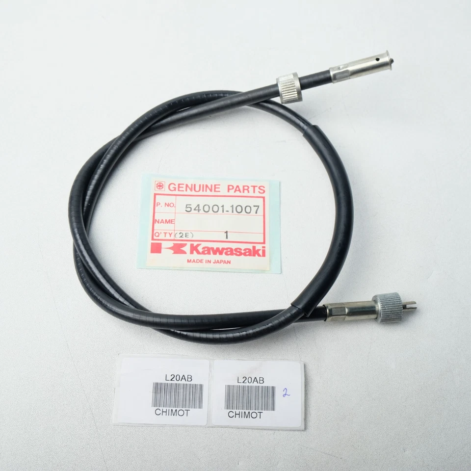 Cabo odômetro velocímetro original do fabricante Kawasaki KH100 Japão 54001-1007 - Imagem 2 de 4