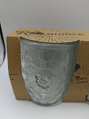 Retroware Rooster Honeycomb (Set Of 4) 13 Oz Double Old Fashioned... - Picture 4 of 9