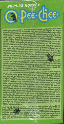 2021-22 Upper Deck O-Pee-Chee Hockey NHL Trading Cards Blaster Box - Picture 5 of 6
