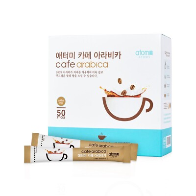 Atomy 50 Sticks Cafe Arabica Instantkaffeemischung 1BOX Naturkasein aus Korea