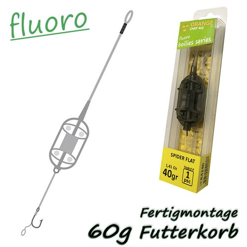 SPIDER FLAT Fluorocarbon Leader CARP Méthode de Montage Alimentateur Panier d'Alimentation MouldPress - Photo 12/17