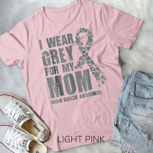 Brain Cancer Awareness Products que uso gris camiseta unisex - Imagen 5 de 11