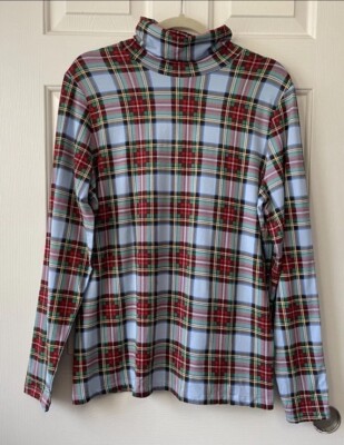 Lands' End Shaped Fit Women's Size L 14-16 Turtleneck Long