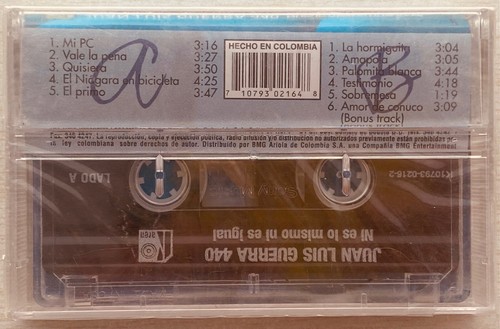Juan Luis Guerra 440 - Ni Es Lo Mismo Ni Es Igual - Original Cassette Colombia - Picture 3 of 3