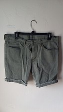 Old Navy Cut-Off Shorts Men Size 34 Green Faded Pre-Owned