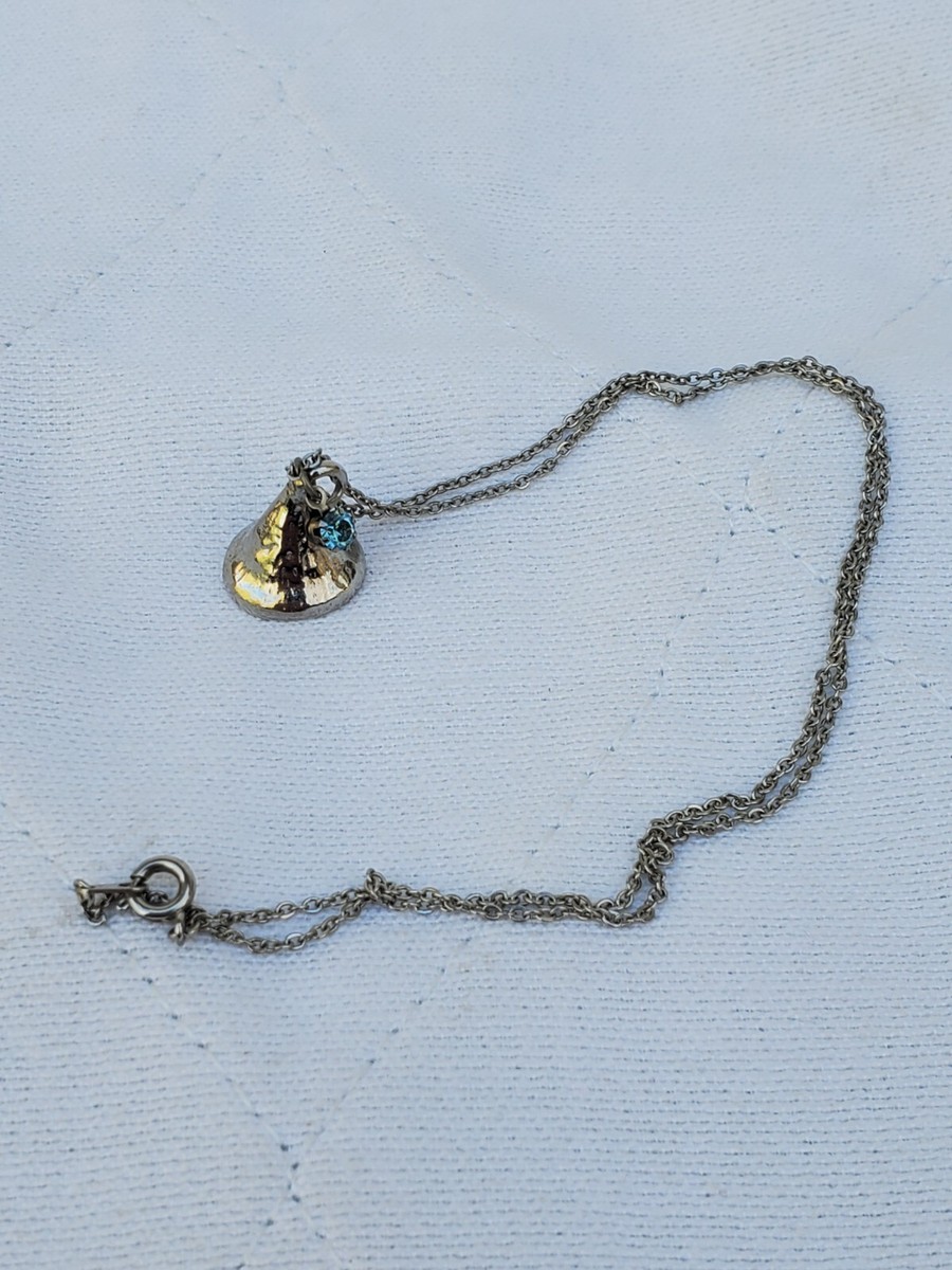 Hershey's Enduring Kiss Necklace Blue December Birthstone