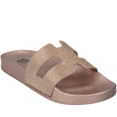 CIABATTE MARE PROFUMATE DONNA AXA 73289A BRONZO GLITTER ARGENTO