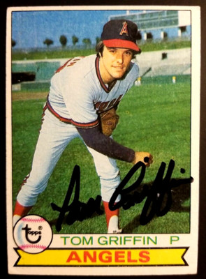 Tom Griffin California Angels 1979 Topps #291 Autographed Baseball Card