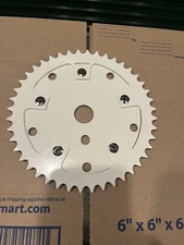 🍀WHITE OLD SCHOOL 80’s BMX 44T SPROCKET PEREGRINE GT SKYWAY HARO MASTER DYNO