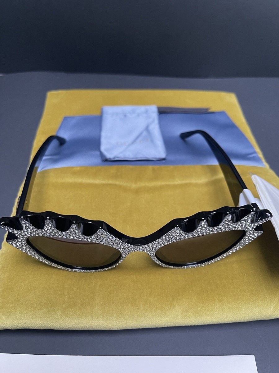 NWT! GUCCI Sunglasses GG0781S HOLLYWOOD FOREVER Crystal Cat  display picture 1