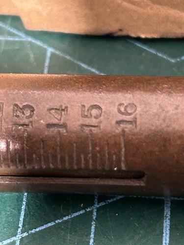 Vintage WWII Lee Enfield Brass Trigger Pull Gauge By Salter 0-16Lb. - Picture 14 of 14