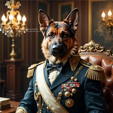 Digital AI Image Art Picture Desktop Wallpaper Background Photo Dog AA25008