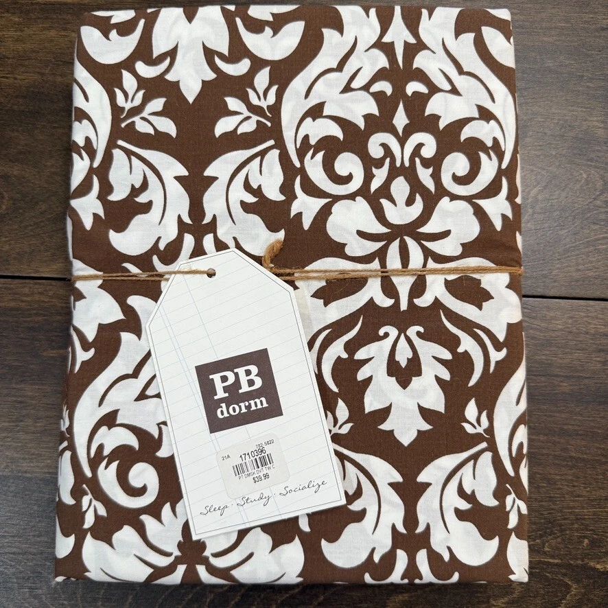 FUNDA NÓRDICA DE DAMASCO DORMITORIO ADOLESCENTE GRANERO CERÁMICA, DOBLE 100% ALGODÓN ~ MARRÓN CHOCOLATE Foto 2 de 4