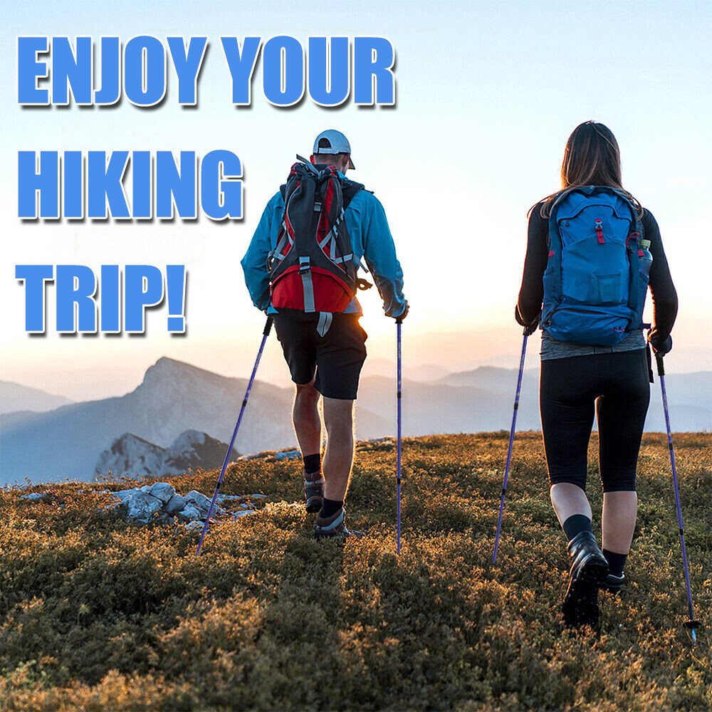 2 pezzi Bastoni da trekking/escursionismo, super leggeri 2 pezzi Bastoni da trekking/escursionismo, super leggeri