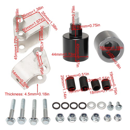 Fahrwerkshöherlegungssatz für Polaris Ranger 570 500 570-4 570-6 Aluminium+Stahl - Picture 2 of 12