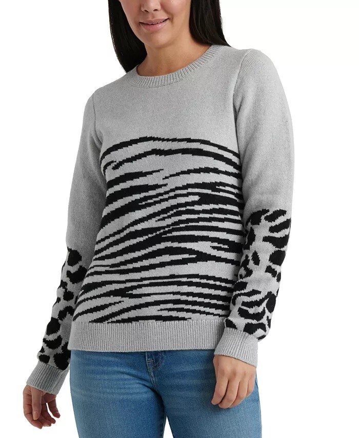 Lucky BRAND Womens Gray Animal Print 
