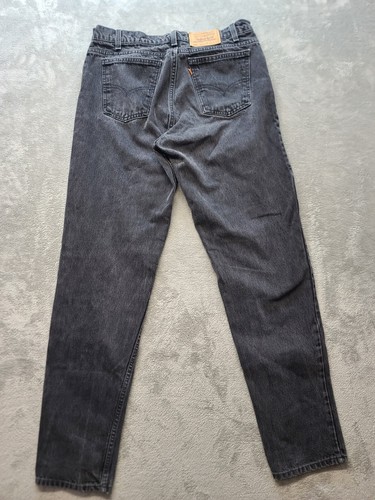 Vintage Levis 550 Mens 36x34 Orange Tab Relaxed Fit Tapered Leg Black USA 90s - Picture 11 of 12