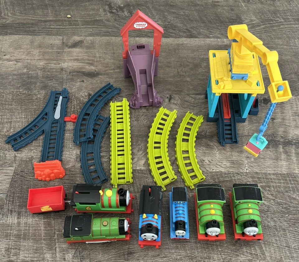 Thomas & Friends Fix 'em Up Friends Track Set -Incomplete And 6 Trains Lot - Image 2 of 4