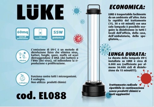 Lampada Germicida Uvc Con Telecomando - Foto 5 di 5