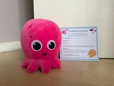 Octopus Energy Plush soft toy with adoption certificate