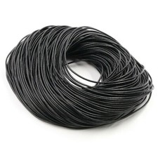 5M Genuine Leather Cord Round Rope String for DIY Jewellery Bracelet Cords