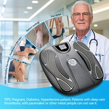 Rechargeable EMS Foot Circulation Massager Blood Booster Machine for Pain Relief