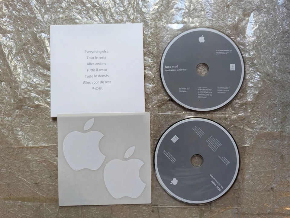 Apple Mac Mini Mac OS X Install + Applications Install DVD + Handbuch + Sticker - Bild 2 von 4
