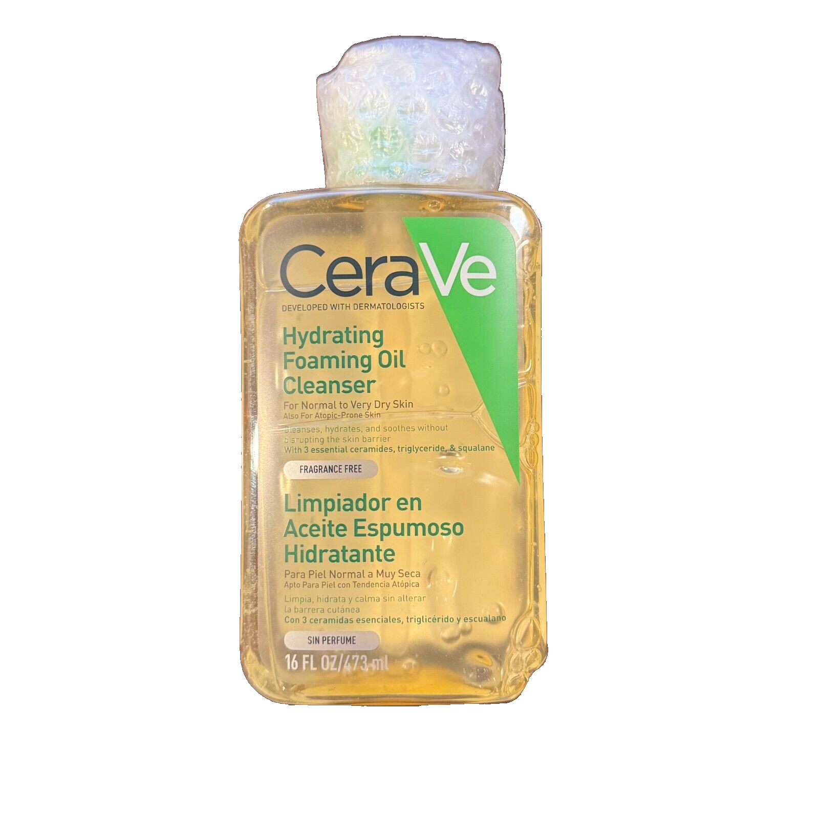 16 oz CeraVe Foaming Oil Cleanser for Normal to Very Dry Skin