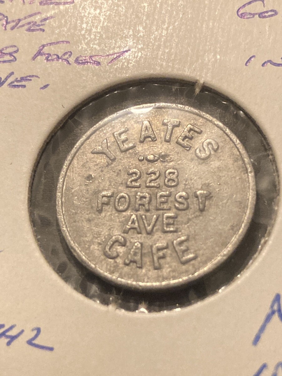 at  cafe 紙幣 Vintage Coin, Yeates 228 Forest Ave Cafe Coin, 10 Cents In Trade