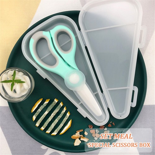 Molinos de alimentos para bebés tijeras de cerámica portátiles ayuda para la alimentación infantil tijeras con caja - Imagen 1 de 17