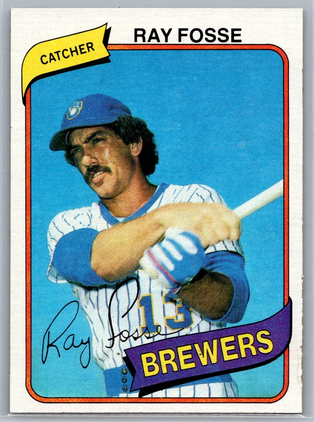 1980 Topps Baseball #327 Ray Fosse Milwaukee Brewers