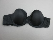 34C VICTORIAS SECRET WOMENS BLACK UNDERWIRE PADDED MULTIWAY/STRAPLESS BRA 3P