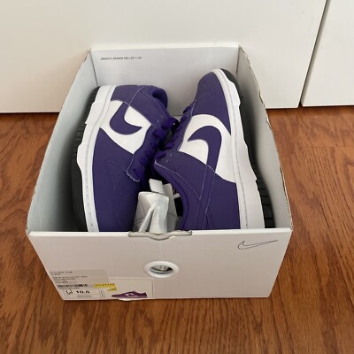 NIKE SB 箱　②us10.5 Nike SB Dunk low ID purple MSHOE59Z women size 10.5(men 9