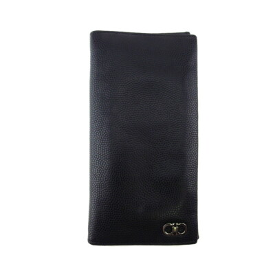 【関税&送料込】Salvatore Ferragamo Wallet Salvatore Ferragamo Long Wallet Ganchini Leather Authentic