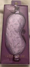 Lavender Glitz and Glam Bling Satin Charmeuse Sleep Mask New 48
