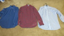 POLO RALPH LAUREN MENS LONG SLEEVE BUTTON SHIRT LARGE 16 1/2 CUSTOM/CLASSIC FIT