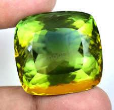 Natural Big Size Bi-Color Tourmaline 90.60 Ct Cushion Certified Loose Gemstone