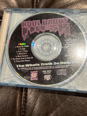 1996 Kool Daddy Fresh The Whole Truth So Help Me RARE RAP CD G