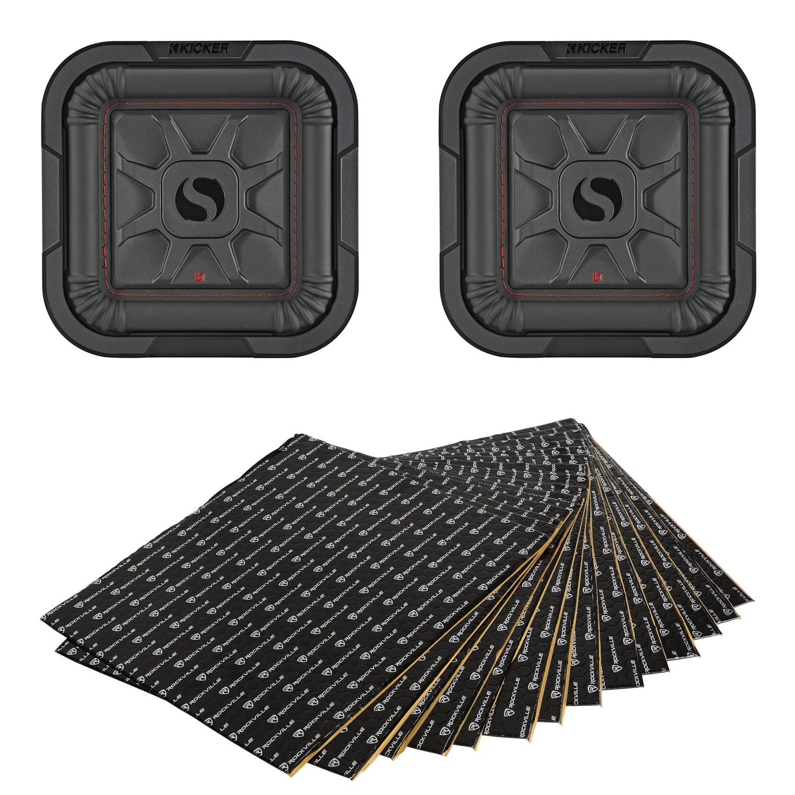 2 Автомобильные сабвуферы KICKER 46L7T84 мощностью 8 700 Вт L7T Комплект для подавления звуковой вибрации 58290₽