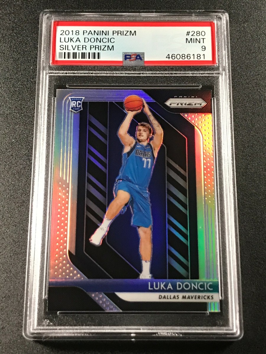 その他 2018 Luka Doncic Prizm Rc PSA #280 2018 Panini Prizm #280 Luka Doncic Green Prizm Rookie PSA 9