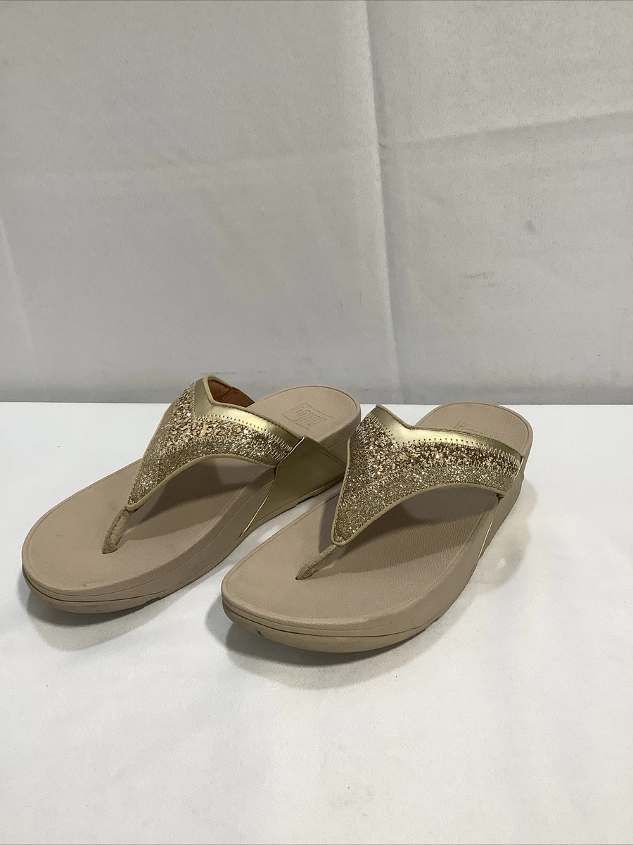Gold glitter sales flip flops