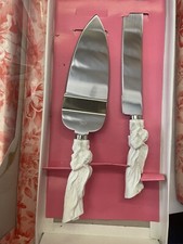 Set cake server knife wedding party Angel / Rose GREAT GIFT