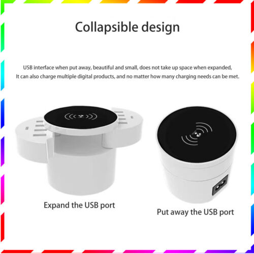 Fast charging station hub with multi-port 8USB+2Type-c+ wireless charging 5V/8A - Picture 6 of 11