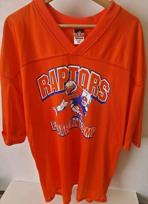 Alleson Athletic Raptors Football Camp NFL Trikot Shirt XL Orange 45 Armeican 