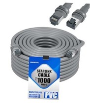 Fit for Starlink Cat6 Ethernet Cable 200 Feet V3, Compatible with 200FT