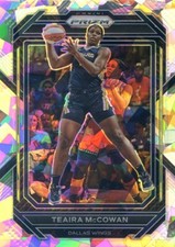 2023 Panini Prizm WNBA TEAIRA MCCOWAN #52 CRACKED ICE PRIZM WINGS