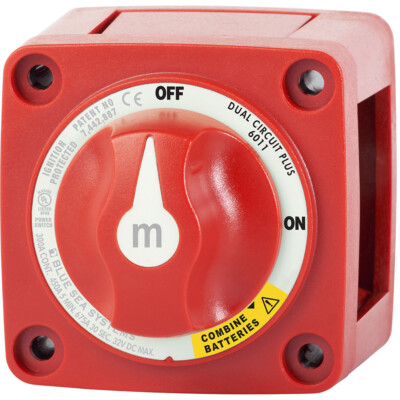  Blue Sea Systems 6011 m-Series Dual Circuit Plus Mini Battery Switch-Ignition