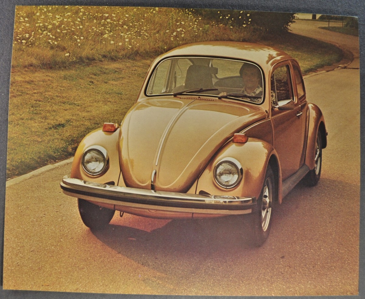 1976 Volkswagen Beetle Sales Brochure Sheet Type Excellent Original 76 VW